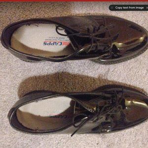 Black Womens Capps Airlite Militeria Uniform Dress Shoes, Women's Shoe Size 6